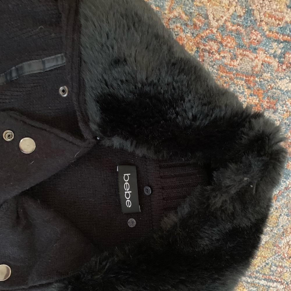 Bebe Moto Sweater Jacket